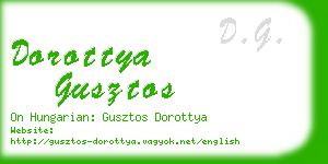 dorottya gusztos business card